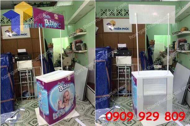 booth nhua lap rap