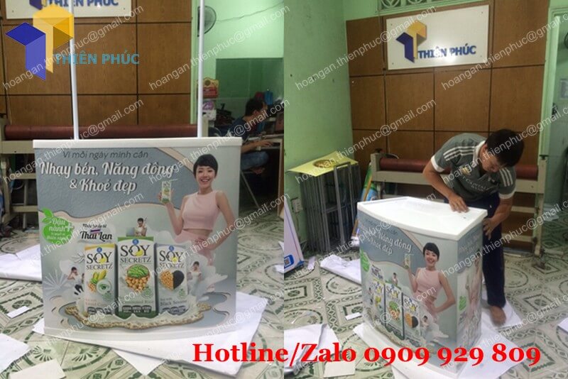 booth nhua lap rap