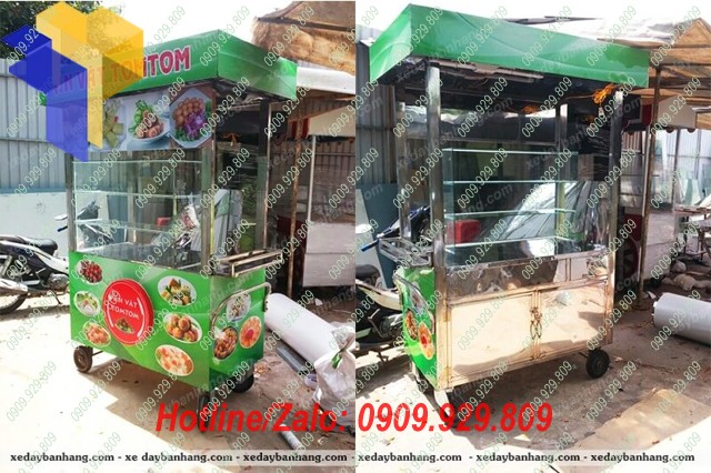 xe thuc an vat inox