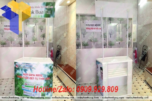 booth nhua ban hang