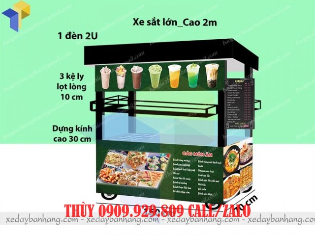 mua xe ban tra sua thuc an vat