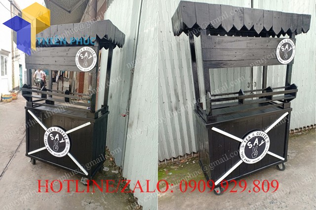 xe ban cafe mang di dep