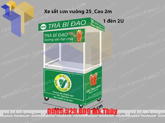 Xe sat vuong 25_ 1m_mau trang_mat truoc