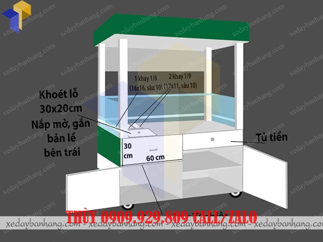 Xe Sat son 1m2-mau trang_Mat sau
