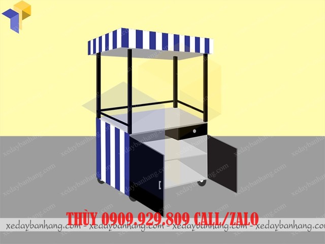 Xe sat vuong 25 - mau den 1m - Den LED_mat sau
